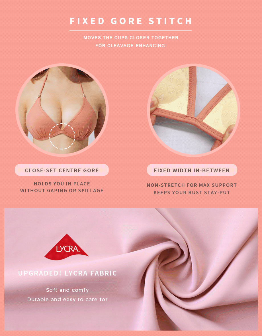 3Way Dual-Strap Bikini Top (Lightly Padded) - AIR SPACE